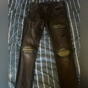 Amiri mx1 green plaid